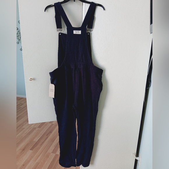 Frye&Co Navy Cotton Overalls - Picture 2 of 8